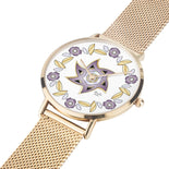 Purple Star Of David Floral Lining Watch By BenJoy