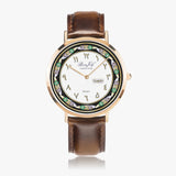 Arabic "Name" Ultra-Thin Leather Strap Quartz Watch (Rose Gold) By BenJoyr
