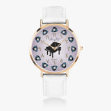 Arabic Piano Ultra-Thin Leather Strap Watch (Rose Gold) By BenJoy