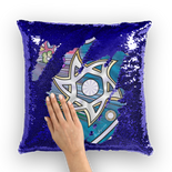 Judac Star of David 102 Judaic Star of David Sequin Cushion Cover