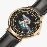 Arabic Ultra-Thin Initial "R" Watch (Rose Gold) By BenJoy