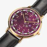 Judaica Hot Selling Ultra-Thin Leather Strap Quartz Watch (Rose Gold) By BenJoy