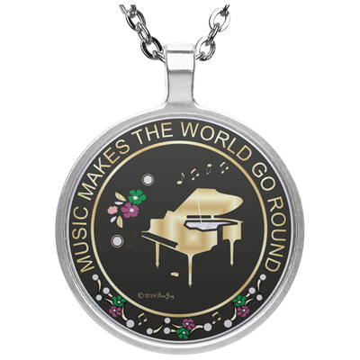 Piano Necklace Makes The World Go Round By BenJoy