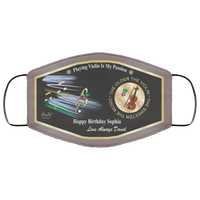 Violin Birthday Face Mask By BenJoy