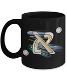 Ray Of Colors Gold And White Hebrew Initial Mug By BenJoy