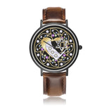 Double Heart Star Of David Chai Floral Watch By BenJoy