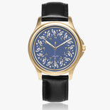 Arabic Stylish Leather Strap Watch (Gold) By BenJoy