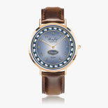 Arabic Ultra-Thin Leather Strap Watch (Rose Gold) By BenJoy