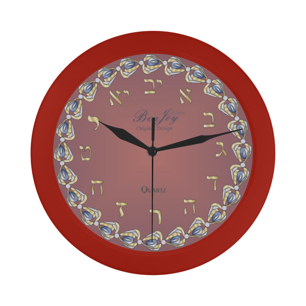 Judaic Wall Clock Design By BenJoy Boys Celebrating Elegant Black Wall Clock