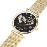 Double Heart Torch Personalized Watch By BenJoy