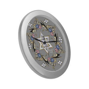 Judaic Wall Clock Star Of David By BenJoy Silver Boys Celebrating Elegant Wall Clock