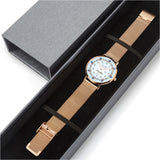 Arabic "Name" Stainless Steel Perpetual Calendar Quartz Watch By BenJoy