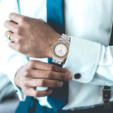 Arabic Folding Clasp Type Stainless Steel Quartz Watch by BenJoy