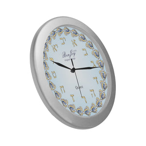 Judaic Wall Clock Design By BenJoy Silver Boys Celebrating Elegant Wall Clock