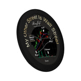 Wall Street's Elegant "Amazon" (AMZN) Stock Chart Design Black Wall Clock By BenJoy