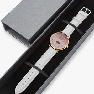 Arabic Ultra-Thin Leather Strap Watch (Rose Gold) By BenJoy