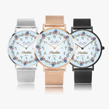 Arabic "Name" Stainless Steel Perpetual Calendar Quartz Watch By BenJoy