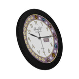 Arabic Personalize name "Layla" Elegant Black Wall Clock By BenJoy