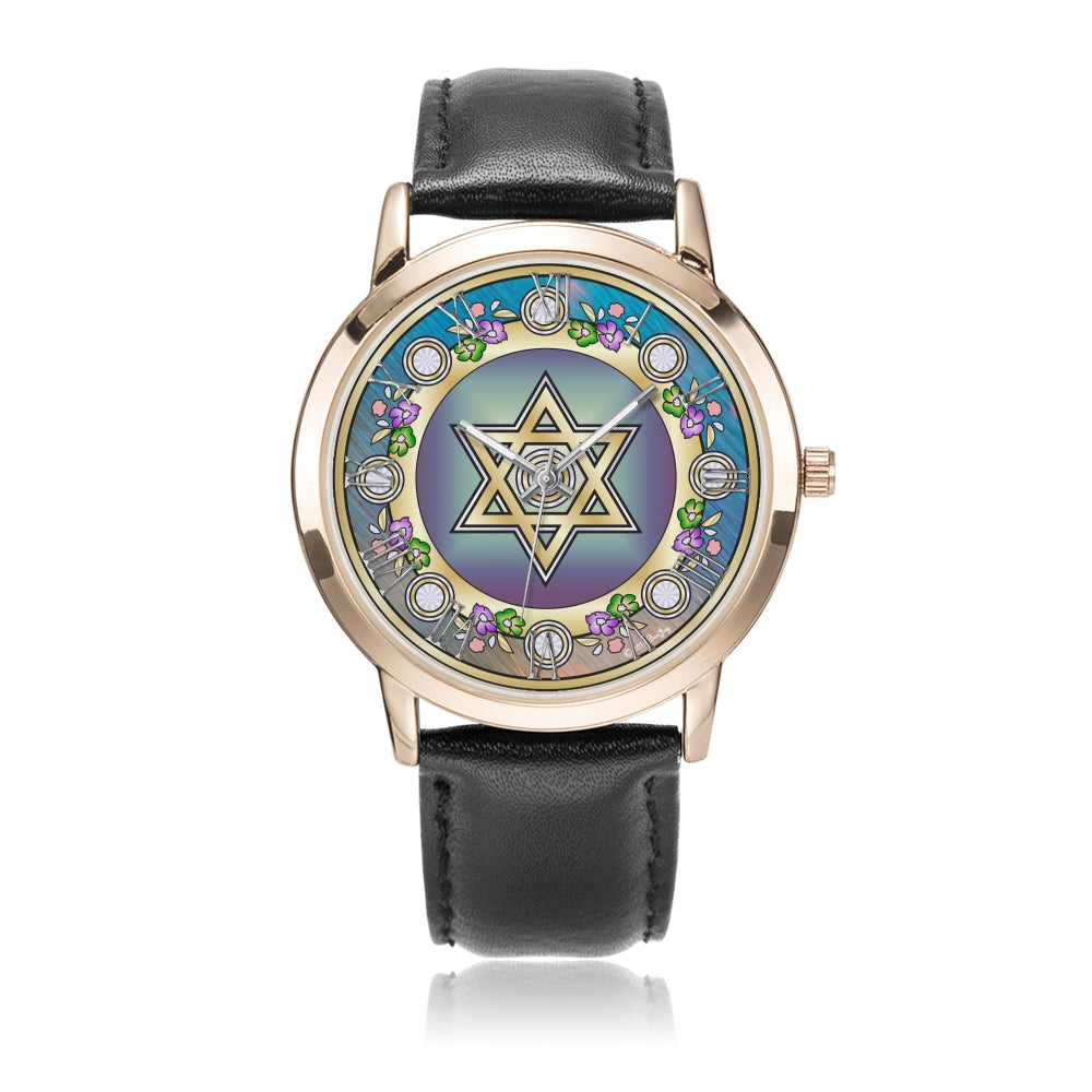 Judaica Star of David Flower Watch By BenJoy