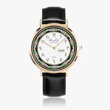 Arabic "Name" Ultra-Thin Leather Strap Quartz Watch (Rose Gold) By BenJoyr
