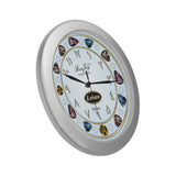 Arabic Original Copyrighted Wall Clock Design By BenJoy Silver Boys Celebrating Elegant Wall Clock