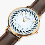 Arabic Hot Selling Ultra-Thin Leather Strap Watch (Rose Gold) By BenJoy