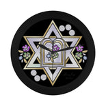 Judaic Wall Clock Star Of David By BenJoy Boys Celebrating Elegant Black Wall Clock