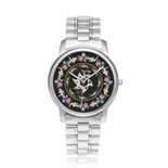 Floral Lining Silver And Gold Star Of David Personalized Watch By BenJoy