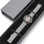 Floral Pink And Black Judaic Watch By BenJoy