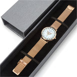 Judaica Menorah Fashion Ultra-thin Stainless Steel Watch By BenJoy