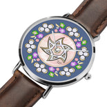 Silver Star Of David Blue And Pink Watch By BenJoy