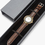 Arabic Hot Selling Ultra-Thin Leather Strap Quartz Watch (Rose Gold) By Benjoy