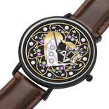 Double Heart Star Of David Chai Floral Watch By BenJoy