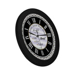 Stock Market Design Elegant Black Wall Clock By BenJoy