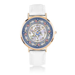 Flower Lining Star Of David Personalized Blue Watch By BenJoy