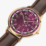 Judaica Hot Selling Ultra-Thin Leather Strap Quartz Watch (Rose Gold) By BenJoy