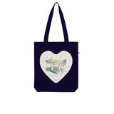 Judaica Chai Heart by BenJoy 103 Organic Tote Bag