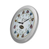 Arabic Original Copyrighted Wall Clock Design By BenJoy Silver Boys Celebrating Elegant Wall Clock