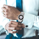 Wall Street "2021" Folding Clasp Type Stainless Steel Watch By BenJoy