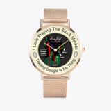 Stock Market Fashion "Google" Chart Design Ultra-thin Stainless Steel Watch By BenJoy