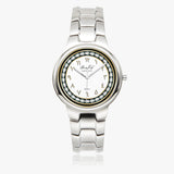 Arabic Dial Silver Stainless Steel Quartz Watch By BenJoy