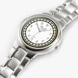 Arabic Dial Silver Stainless Steel Quartz Watch By BenJoy