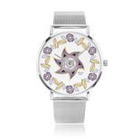 Purple Star Of David Floral Lining Watch By BenJoy