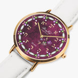 Judaica Hot Selling Ultra-Thin Leather Strap Quartz Watch (Rose Gold) By BenJoy