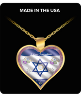 Judaic Star Of David Heart Necklace By BenJoy