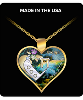 Personalized Chai Paradise Heart Gold Necklace By: Benjoy