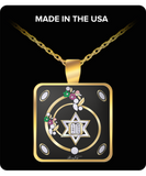 Star of David Pendant With Spiral Flower Accent By: BenJoy