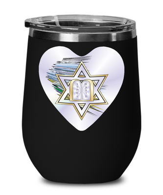 Star Of David Wine Glass By: BenJoy