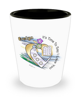 Personalized Judaic Heart Of Gold Shot Glass By BenJoy