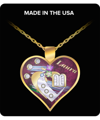 Judaic Heart (Name) Necklace By BenJoy